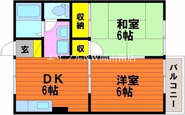 備前田井駅 徒歩4分 1階の物件間取画像